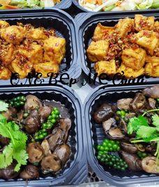 nấm rơm kho đậu hũ