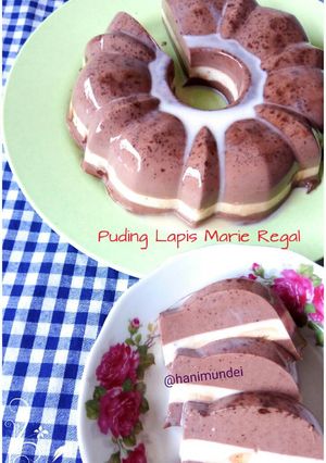 Foto resep Puding Lapis Marie Regal