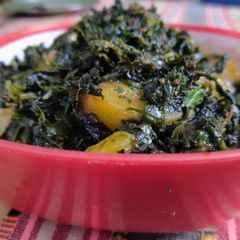Aloo methi ki sabzi A picture of Aloo methi ki sabzi.