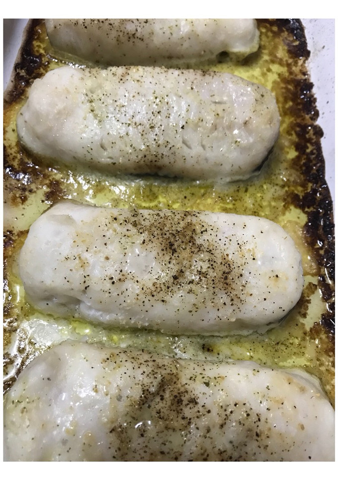 Una foto de Merluza al horno con salsita