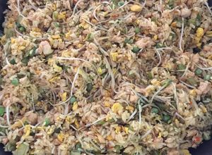 Una foto de Arroz con raíces chinas