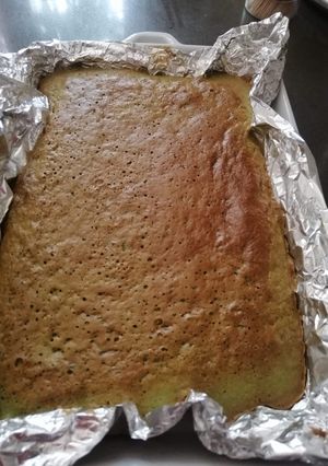 A picture of Pandan Cake.