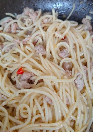 Foto resep Spicy Tuna Spaghetti