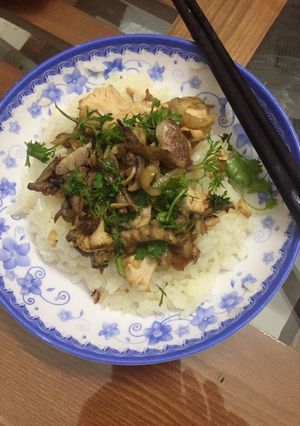 Hình của món Xôi gà.