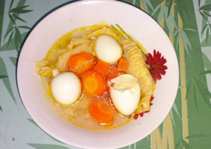 Resep Sop Kembang Tahu Telur Puyuh Oleh Ainas Meals Cookpad