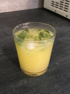 A picture of Orange mint lemonade.