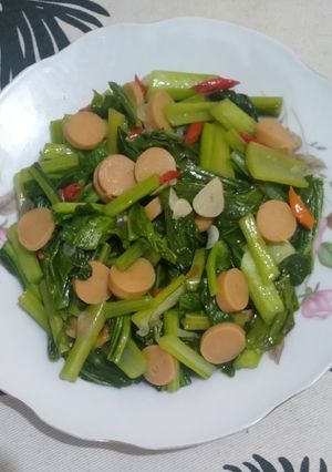 Foto resep Tumis Sawi Hijau Sosis