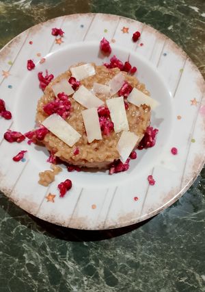 Foto di Risotto allo champagne melograno e pecorino romano