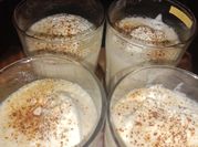 A picture of cold coffee with vanilla ice-cream