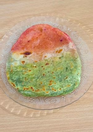 A picture of Tri-Colour Paratha.