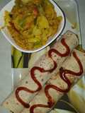 Vegetable khichdi roll