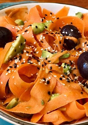 Una foto de Ensalada fresca de zanahoria