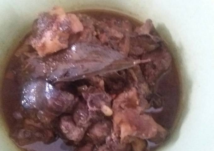 Semur ati ampela ala rumahan