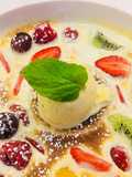 Sabayon aux Fruits rouge et Kiwis