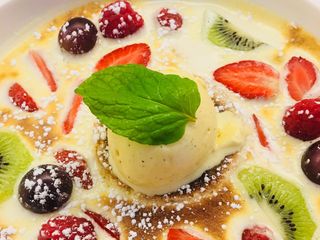 Sabayon aux Fruits rouge et Kiwis