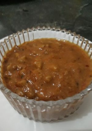 A picture of सेव की सब्जी.