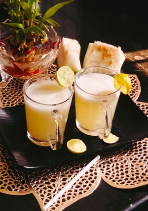 A picture of White pumpkin juice 😋Ash gourd.