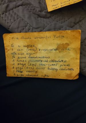 A picture of Five pounds of wonderful fudge.