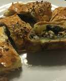 Strudel espinaca, ricotta y nuez