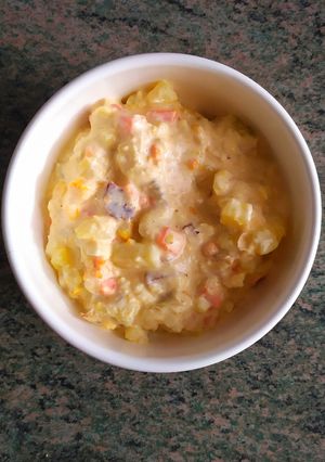 Una foto de Ensaladilla con cangrejo azul