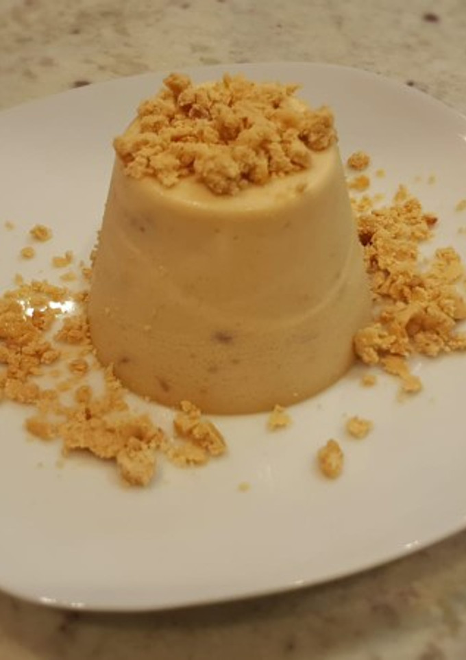 Una foto de Panacota de turrón