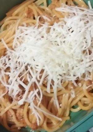 Foto resep Spagetti ayam saus bolognese