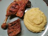 Sült kacsamell, kacsacomb