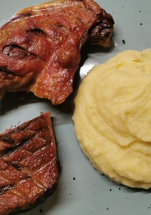 Sült kacsamell, kacsacomb recept fotója