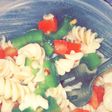 3 Step- Italian Dressing & Bell Pepper Summer Pasta Dish