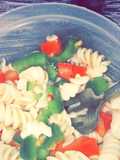3 Step- Italian Dressing & Bell Pepper Summer Pasta Dish
