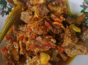 Gambar Daging Goreng Cili Api Serai