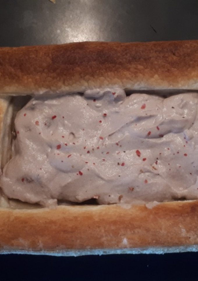 Una foto de Hojaldre de champiñones en su crema