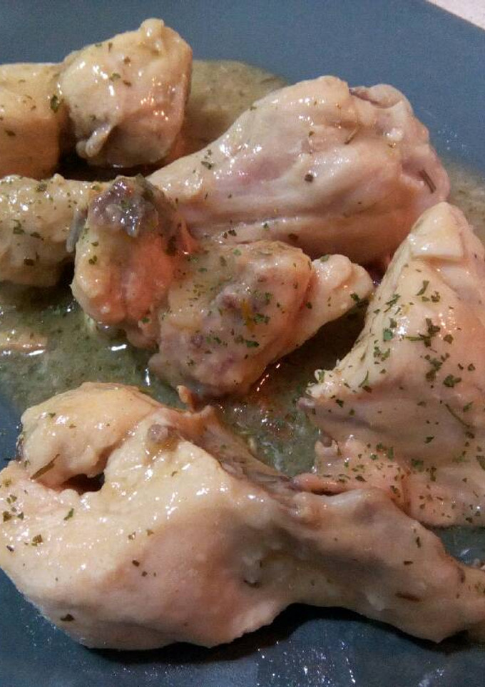 Una foto de Pollo con salsa de cerveza