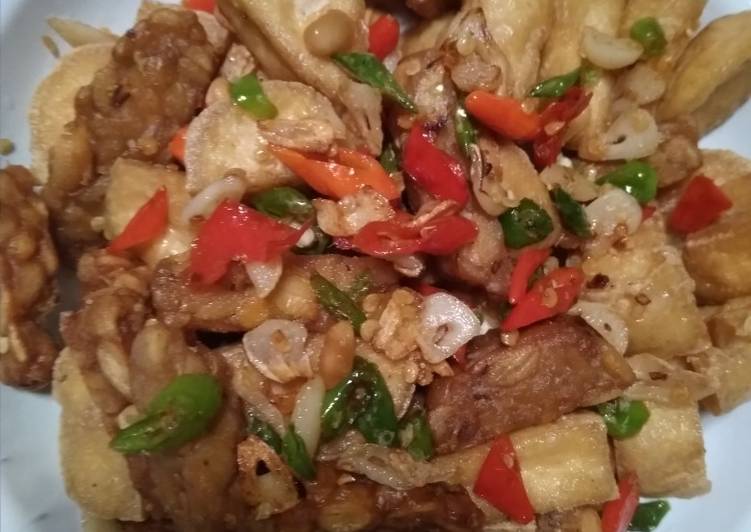 Resep Tempe tahu cabe garam, Enak Banget