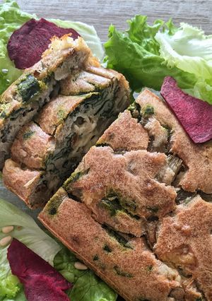 Une photo de Cake aux blettes et fourme d'Ambert