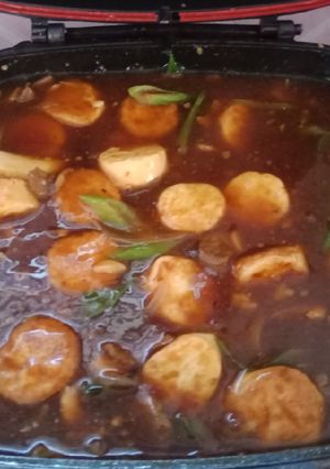 Foto resep Sapo tahu sapi udang ala retoran