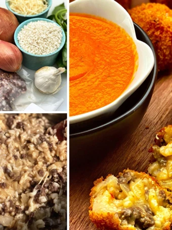 Easy Steps to Prepare Arancini with Wagyu Beef Sweet Italian Sausage and Cheese the Delicious Appealing