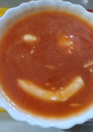 A picture of Carrot soup.