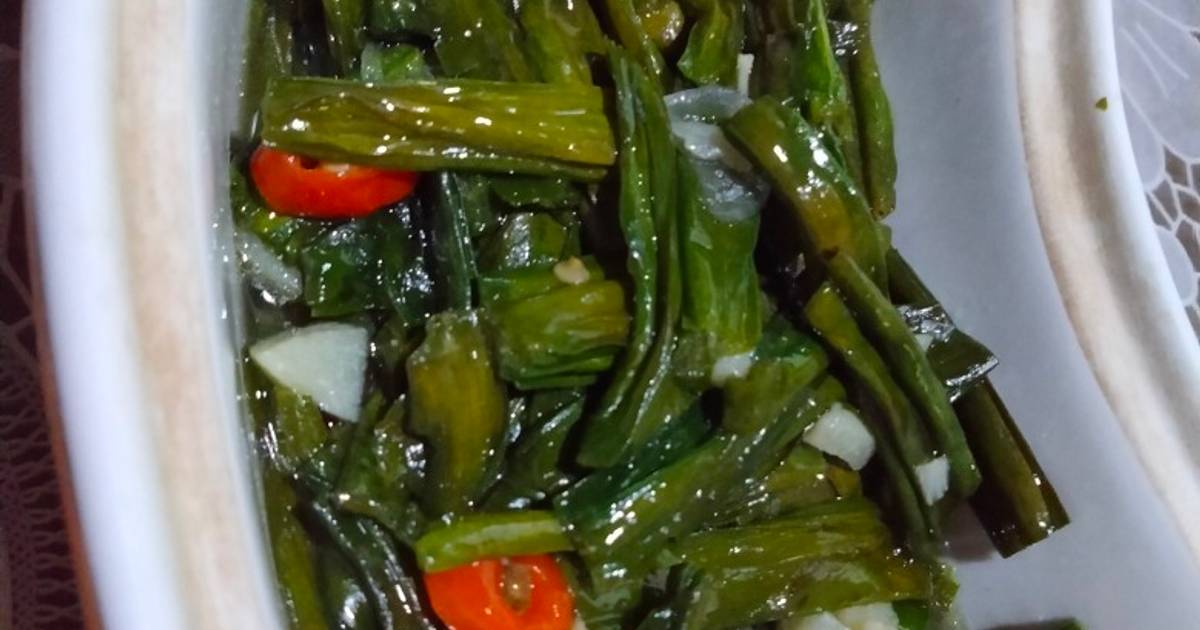 Resep Sayur Genjer Tumis Pedas Oleh Wulan Gustri Cookpad