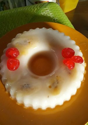 Foto resep Pudding pisang susu