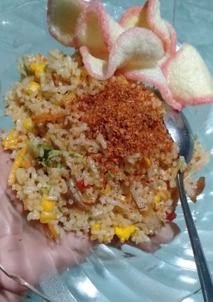 Foto resep Nasi goreng kencur mix jagung wortel