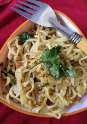 A picture of Masala Maggi.
