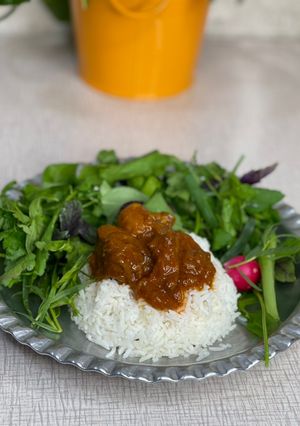 عکسی از دستور خورشت آلو مسما با گوشت