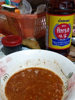 รูปของ น้ำพริกปลาร้าแห้ง (ปลากระดี่แห้ง)