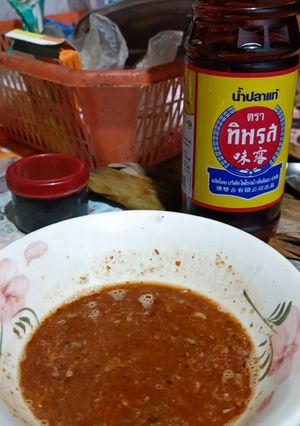 รูปของ น้ำพริกปลาร้าแห้ง (ปลากระดี่แห้ง)