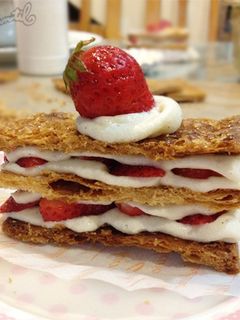 甜蜜蜜草莓千層 的食譜成品照片
