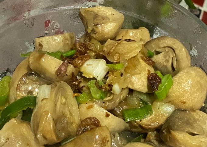 Langkah Mudah Masakan Resep Tumis jamur kancing