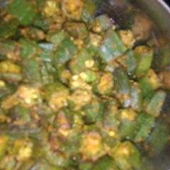 A picture of Masala bhindi.