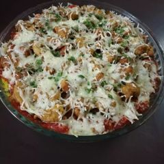 A picture of Pizza rice.