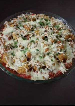 A picture of Pizza rice.